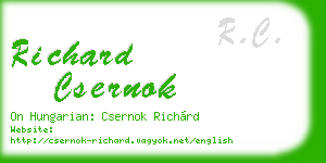 richard csernok business card